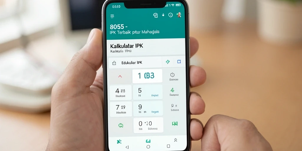 Tampilan antarmuka aplikasi Kalkulator IPK 8055 yang user-friendly.
