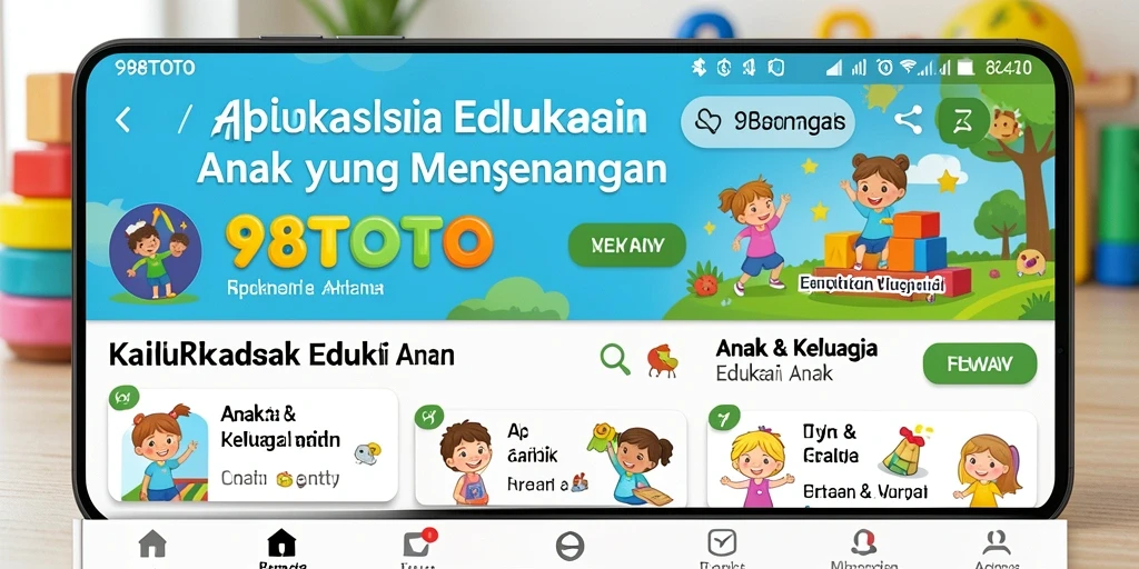 Tampilan antarmuka edukatif dari aplikasi 98TOTO yang interaktif.