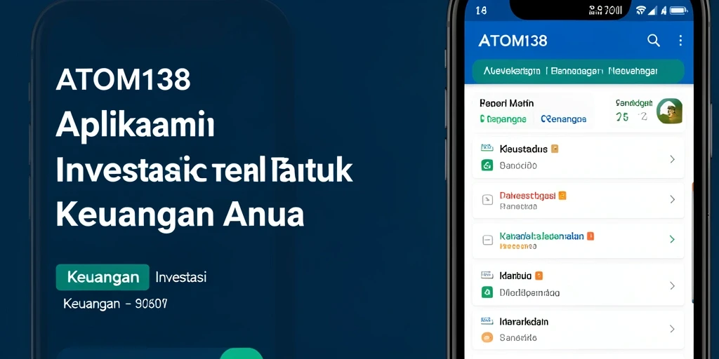 Tampilan antarmuka ATOM138 yang informatif dan menarik untuk pengguna investasi.