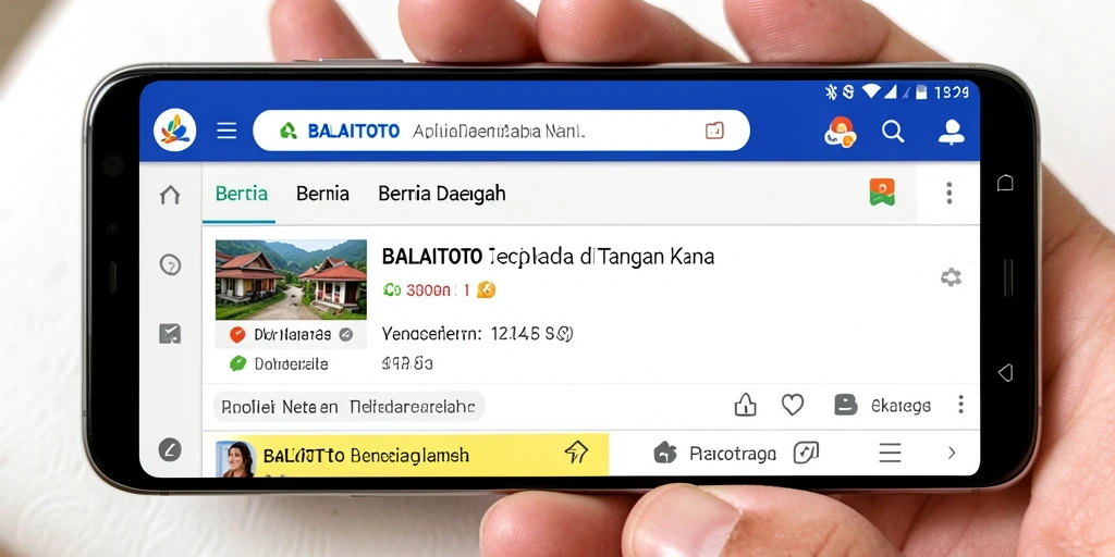 Tampilan antarmuka aplikasi BALAITOTO yang menarik dan fungsional.