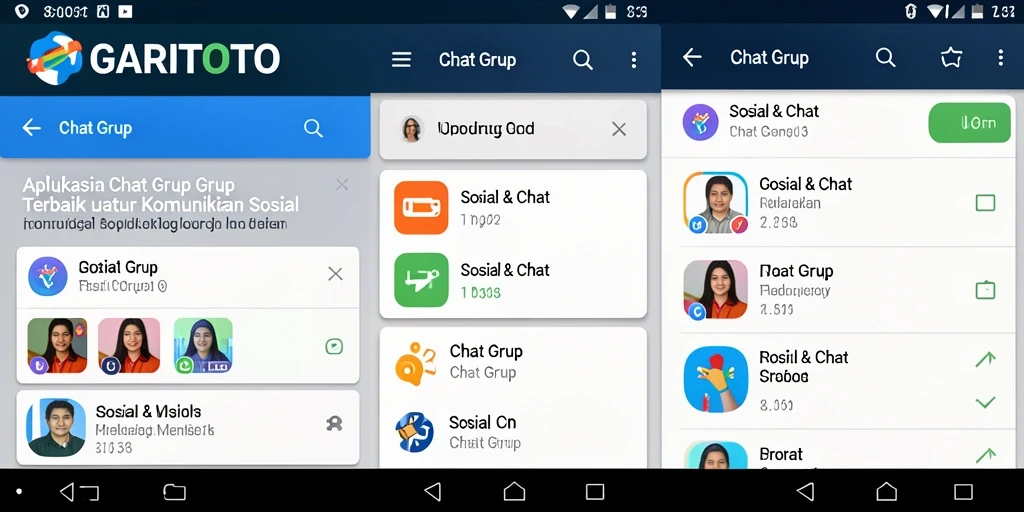 Antarmuka intuitif GARITOTO untuk chat grup yang interaktif.