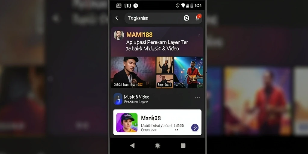 Tampilan antarmuka MAMI188 saat merekam layar perangkat.