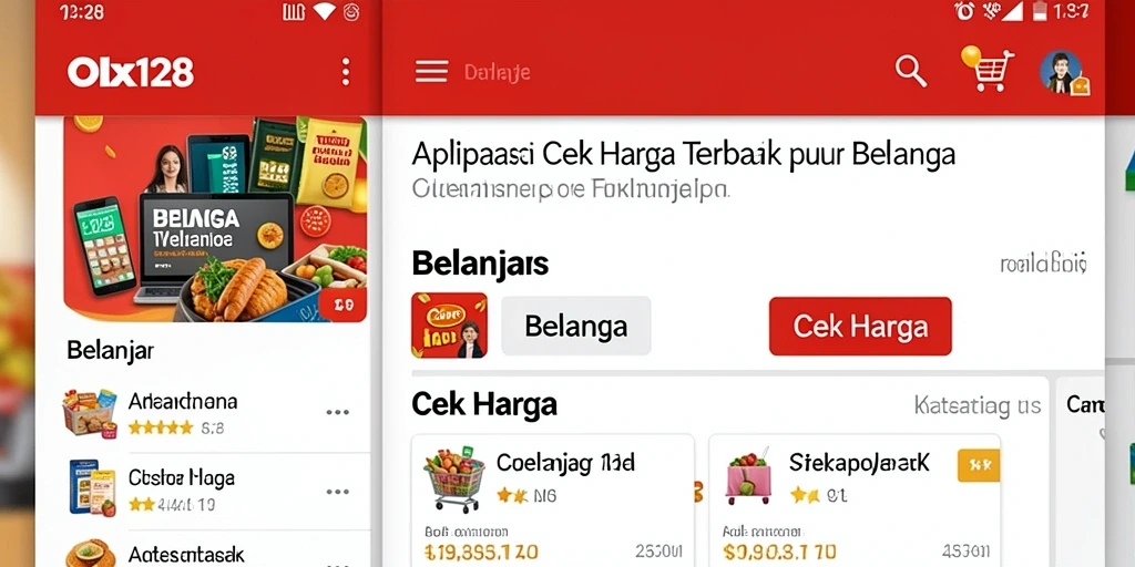 Antarmuka OLX128 yang intuitif untuk Cek Harga.