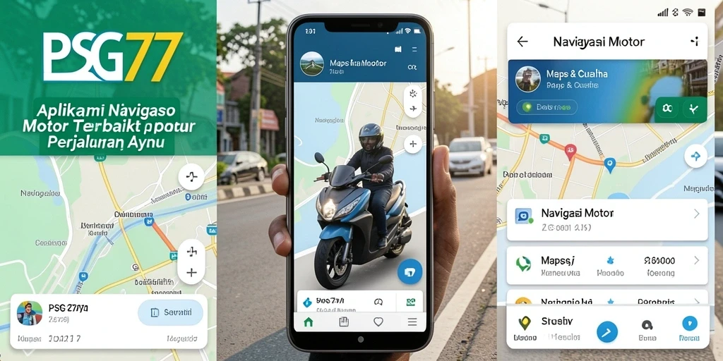 Antarmuka pengguna PSG77 untuk navigasi motor yang intuitif dan informatif.