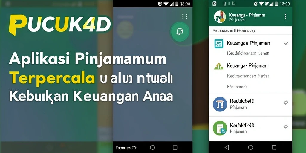 Tampilan antarmuka PUCUK4D yang user-friendly dan informatif.