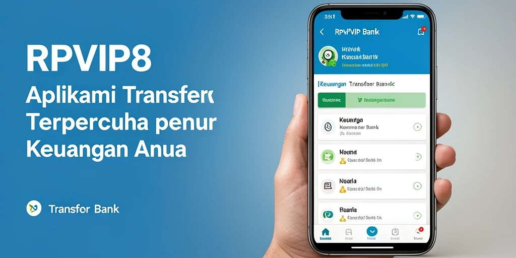 Tampilan antarmuka RPVIP8 yang sederhana dan mudah digunakan untuk Transfer Bank.