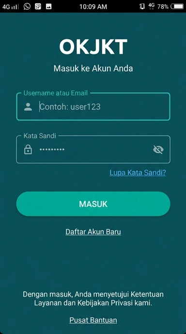 Panduan Masuk Akun okjkt untuk Pengguna Android