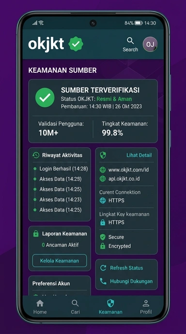 Halaman Resmi okjkt untuk Pengguna Android di Indonesia